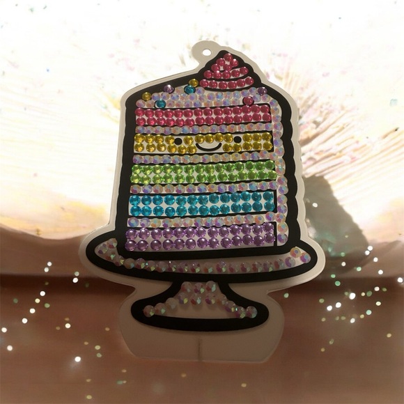 Handmade Other - Rainbow Cake Suncatcher Diamond Art Window Decor Handmade Sparkly Ornament